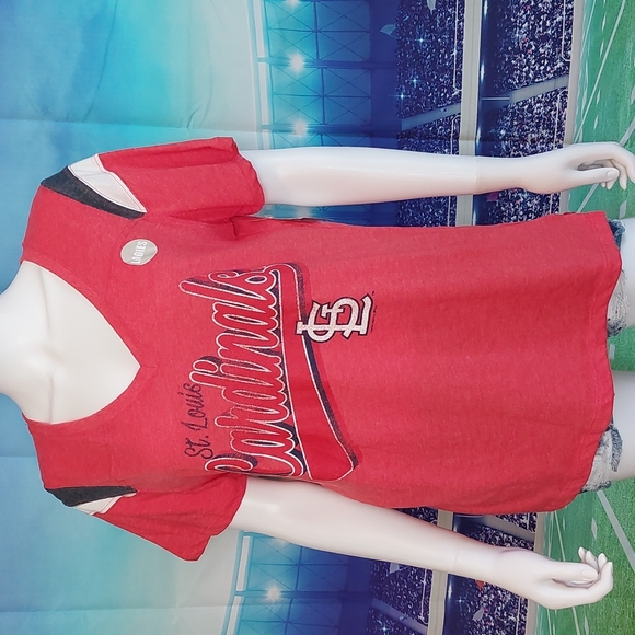 MLB St. Louis Cardinals Vneck Tee Baseball Tshirt NWT XL Extra Large - Picture 3 of 7